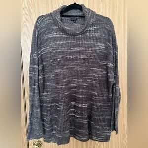 Torrid Gray Marled Knit Cowl Neck Sweater – Size 3 (3X)